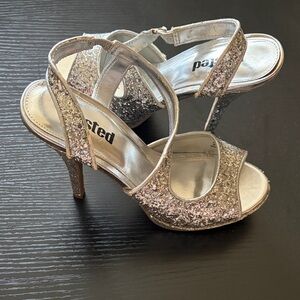 Unlisted Silver Sparkle Women's Heels